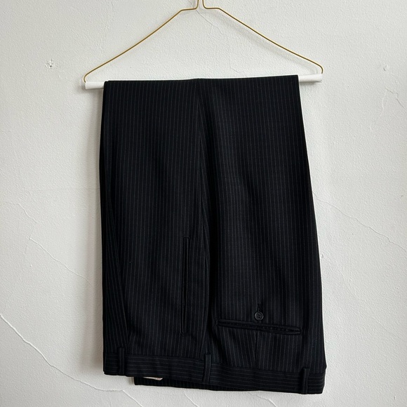 Baroni Other - *Classic Black Pinstripe* GB Baroni Trouser Pants (100% Wool)